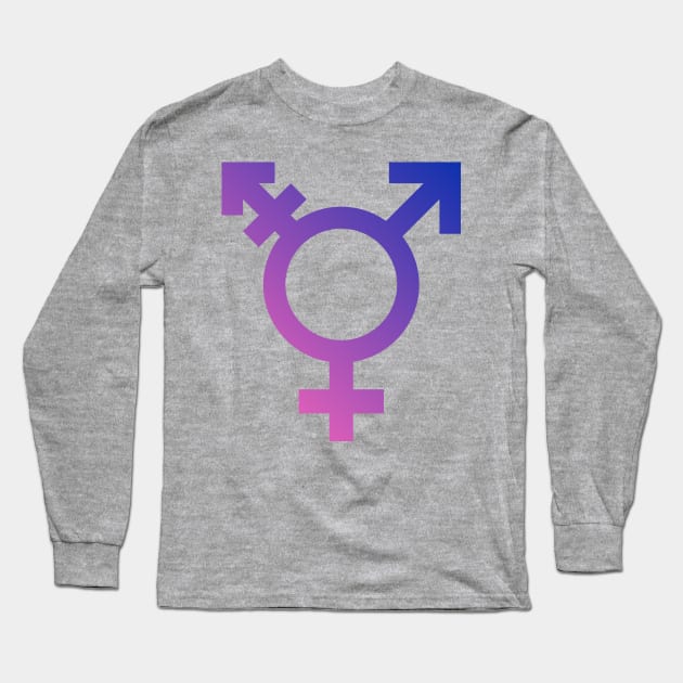 Transgender Symbol Long Sleeve T-Shirt by sovereign120